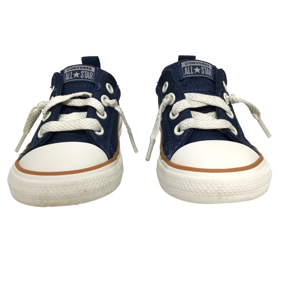 Converse Boy's Navy Court Shoes Size 6 - Picture 3 of 9